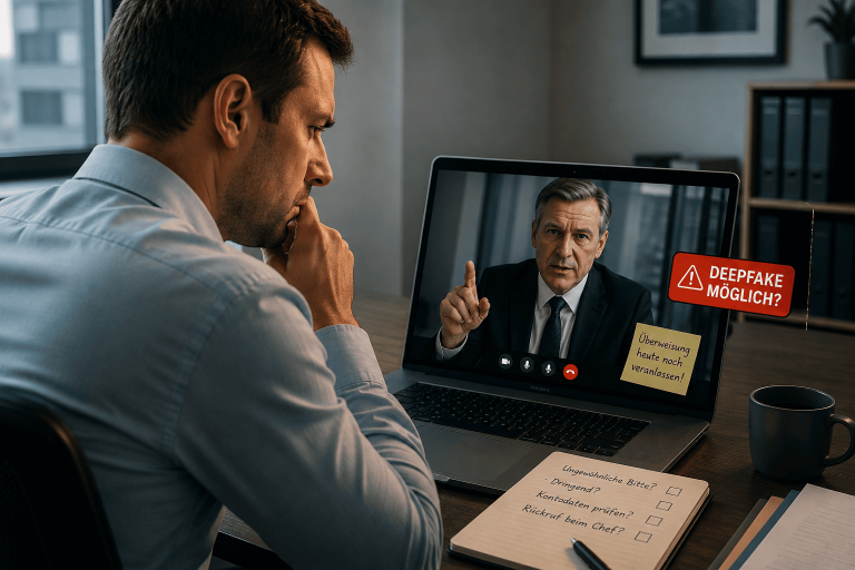 deepfake vom Chef in einem Videocall